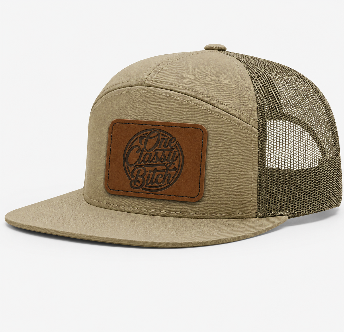 One Classy Bitch Leather Patch Hat