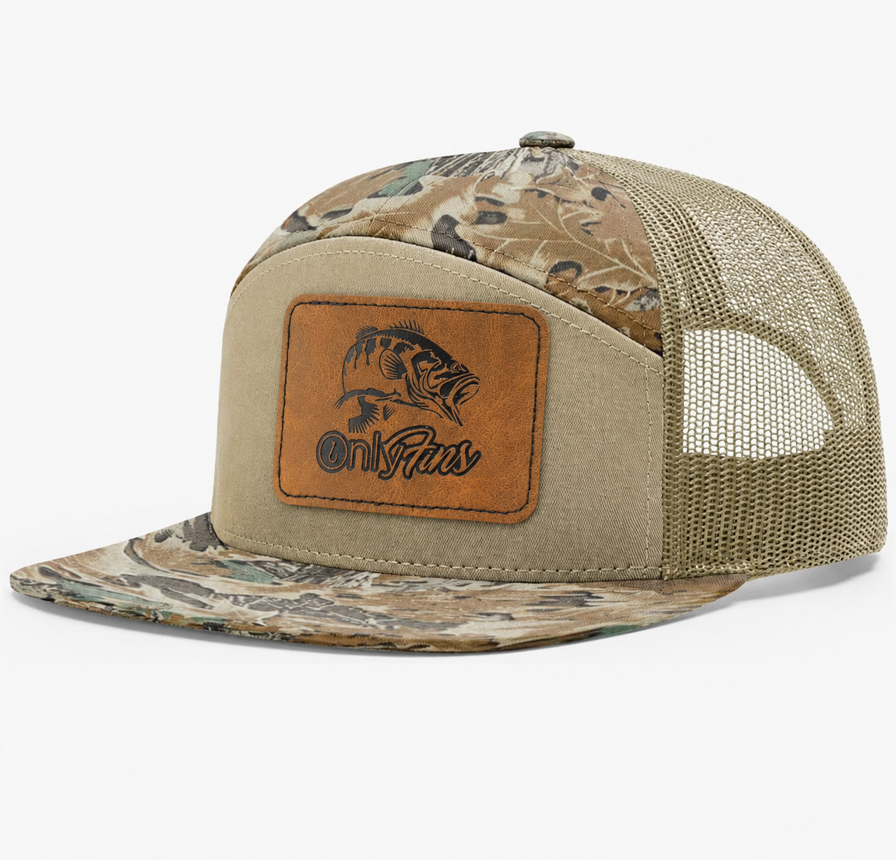 Only Fins Leather Patch Hat