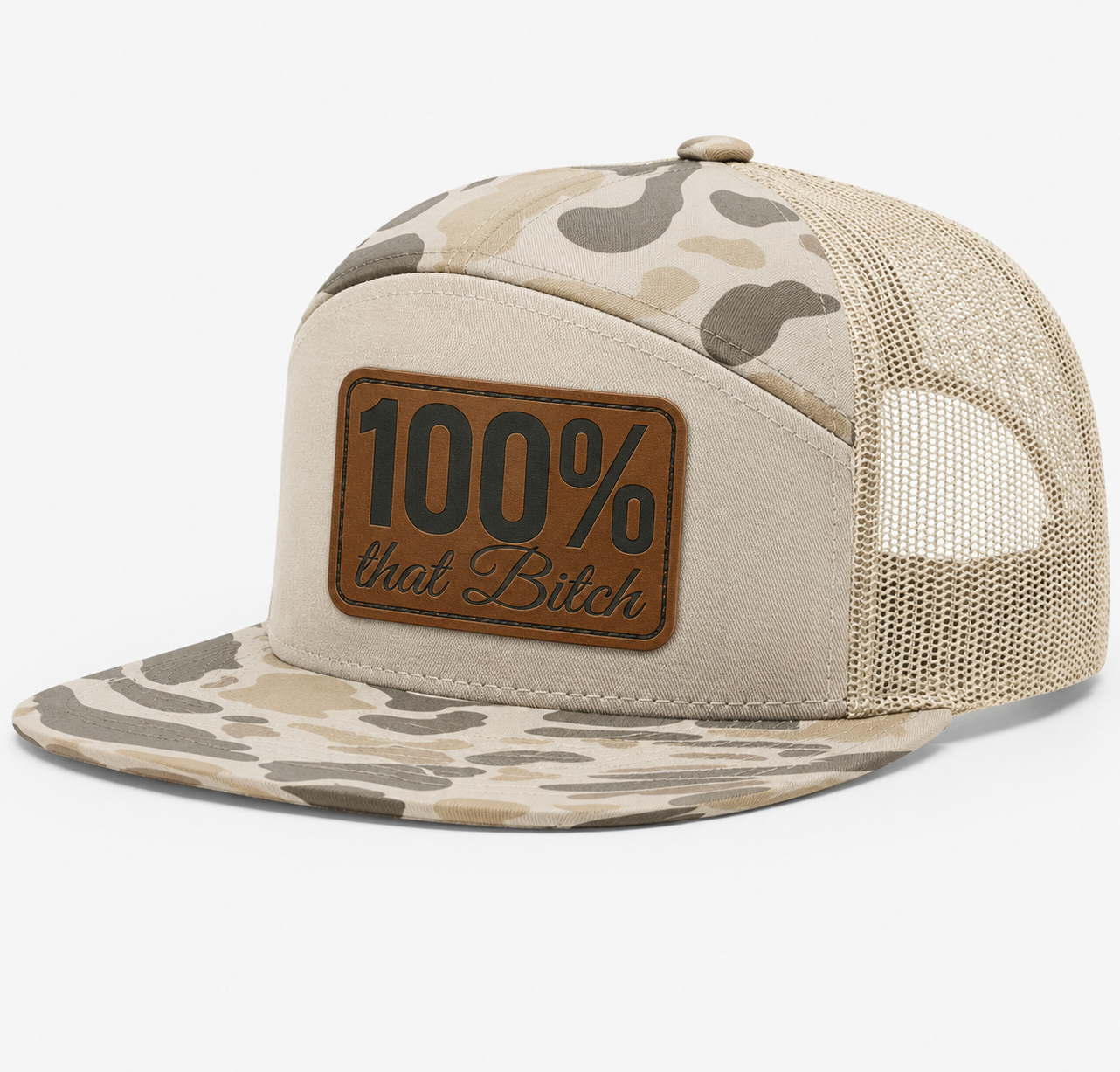 100% Percent That Bitch Leather Patch Hat