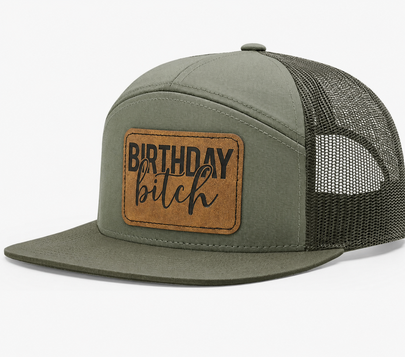 Birthday Bitch Leather Patch Hat