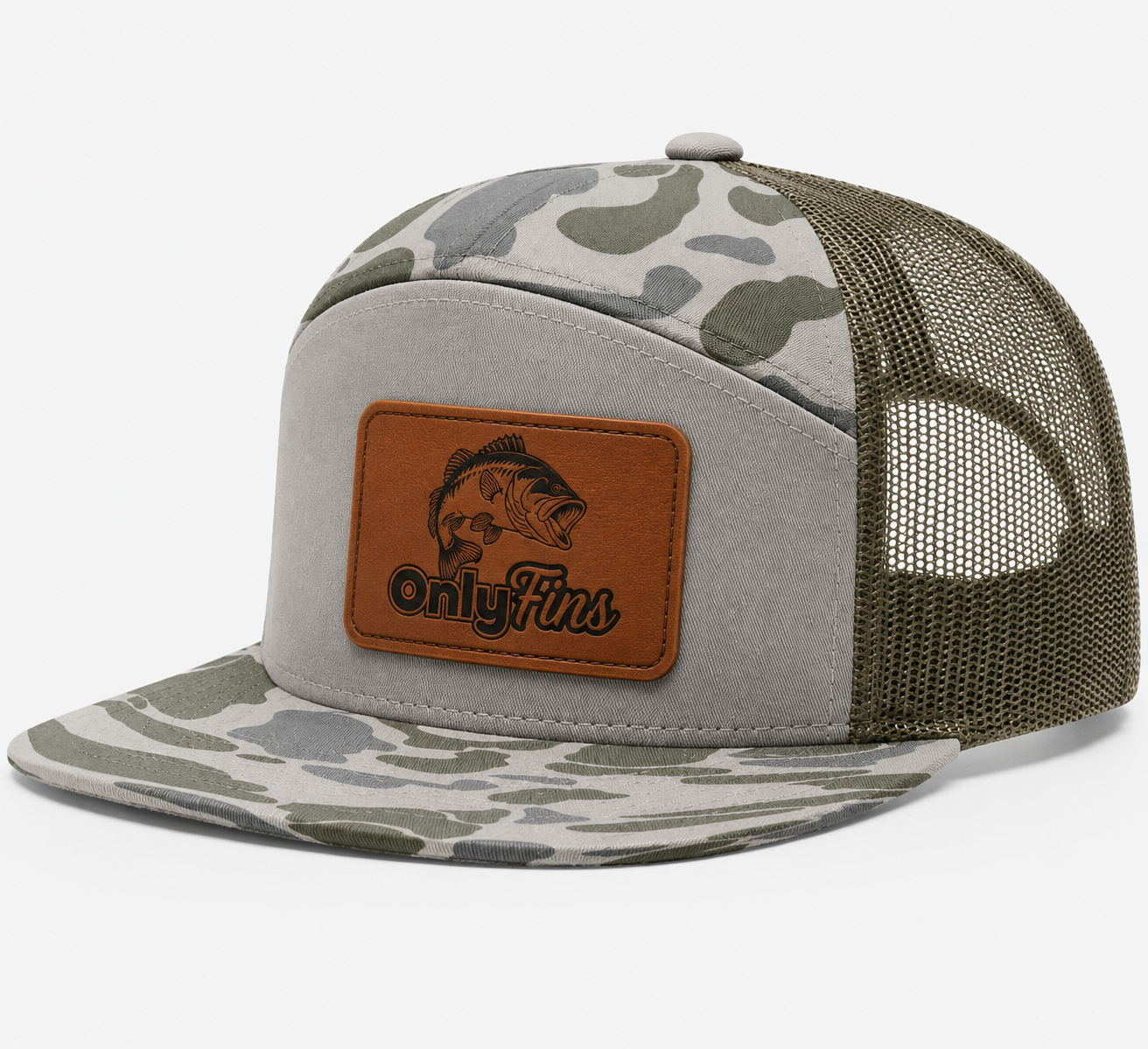 Only Fins Leather Patch Hat