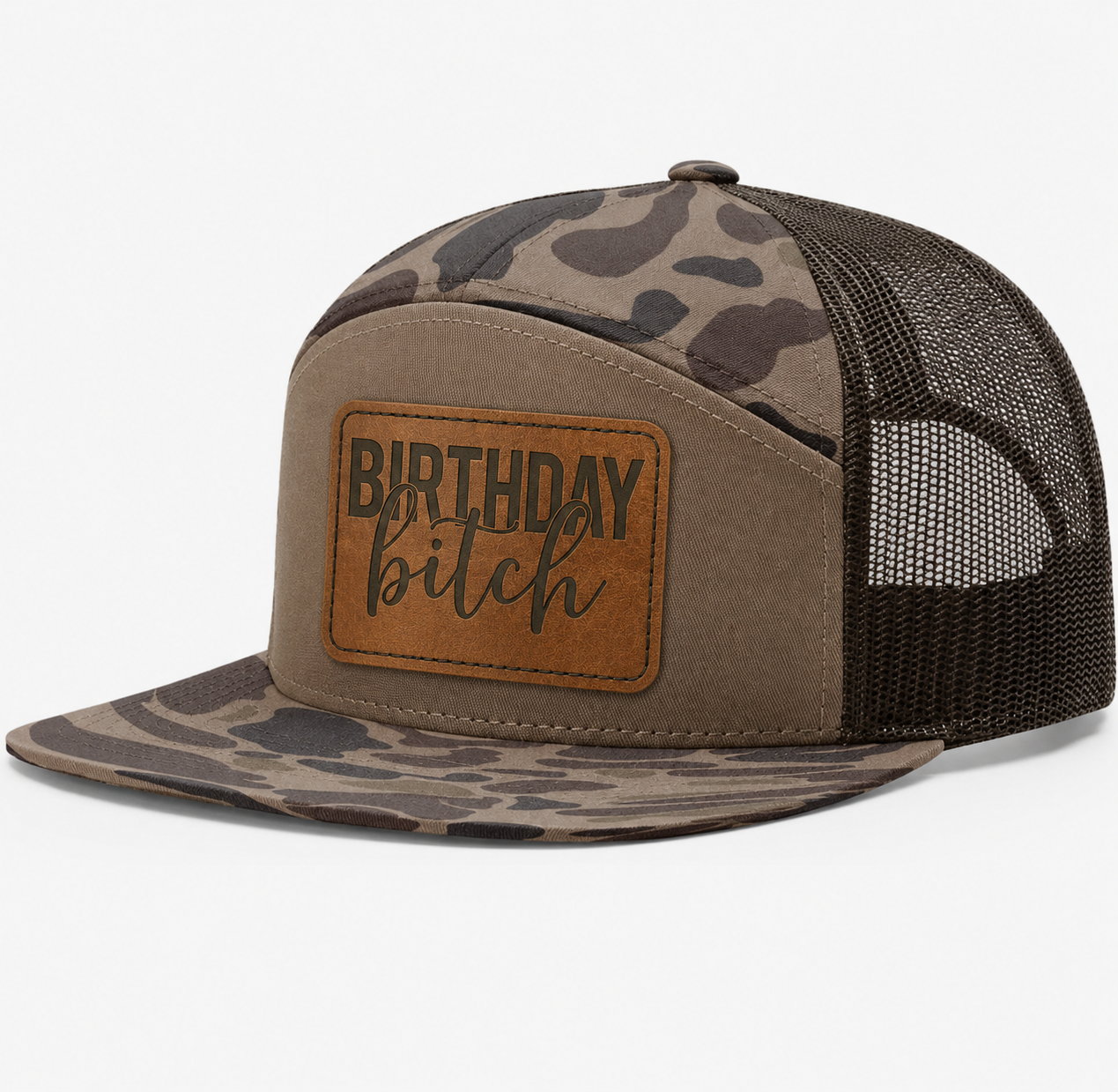 Birthday Bitch Leather Patch Hat