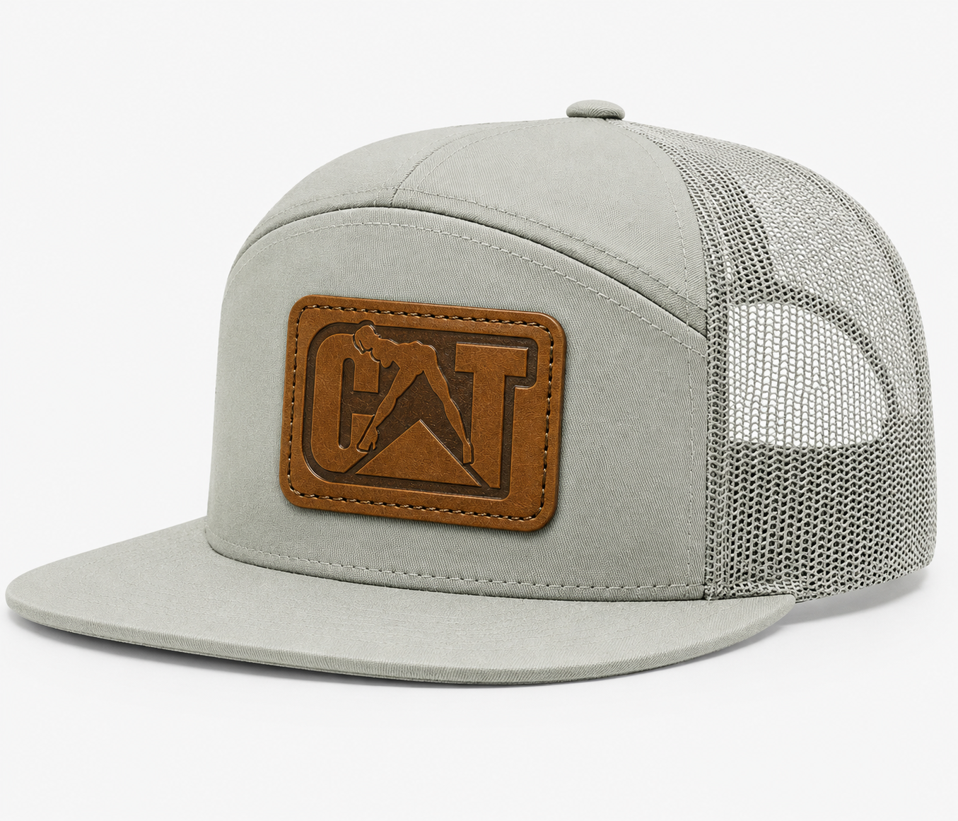 CAT Equipment Leather Patch Hat