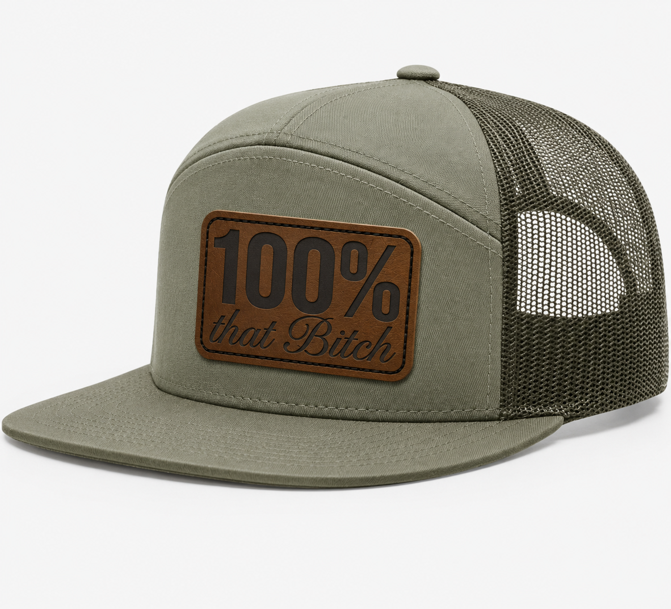 100% Percent That Bitch Leather Patch Hat