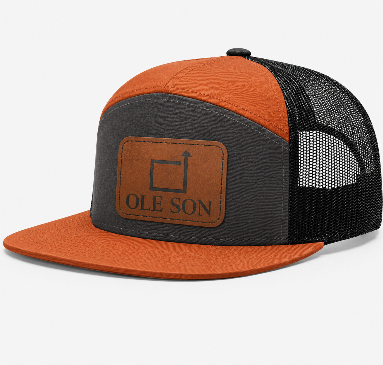 Square Up Ole Son Leather Patch Hat
