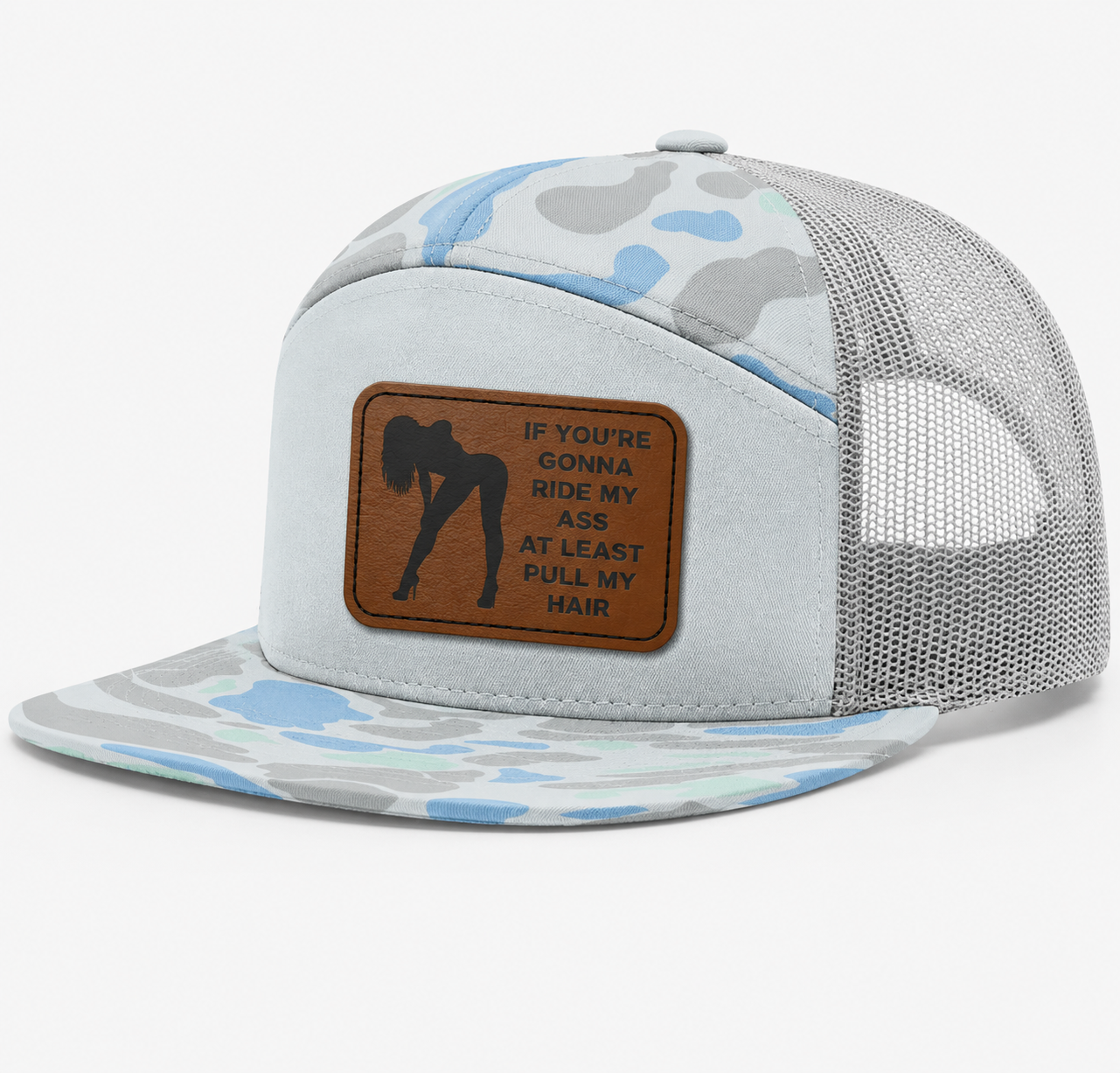 Ride My Ass, Pull My Hair Leather Patch Hat