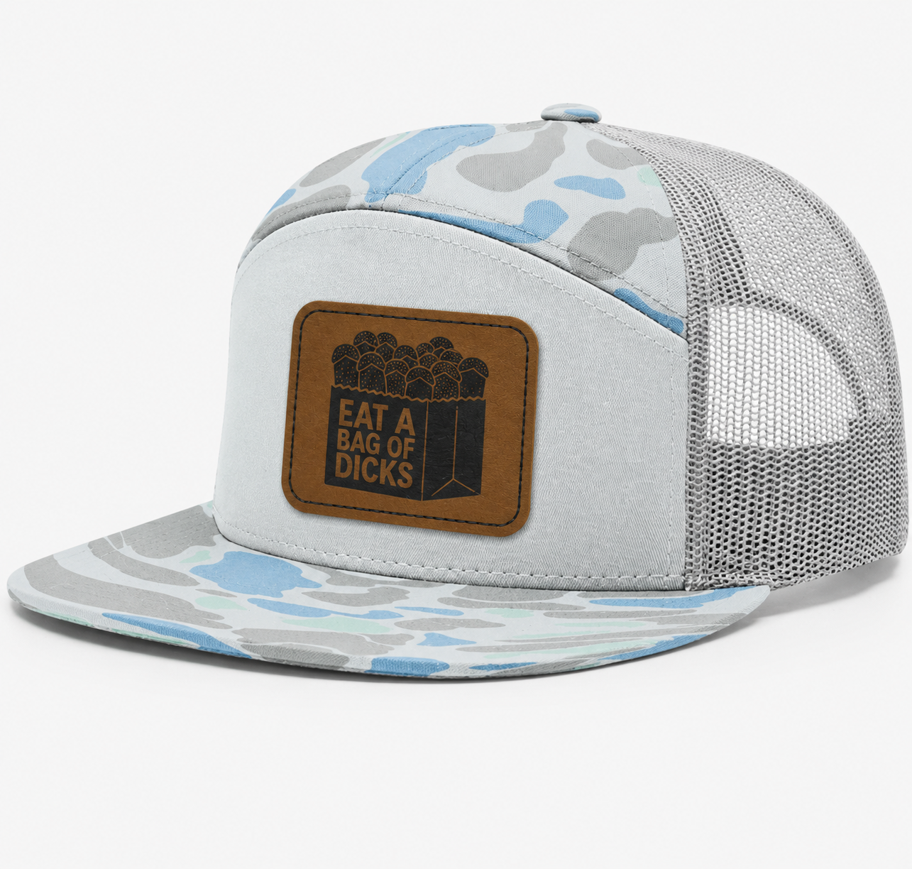 Eat A Bag Of Dicks Leather Patch Hat
