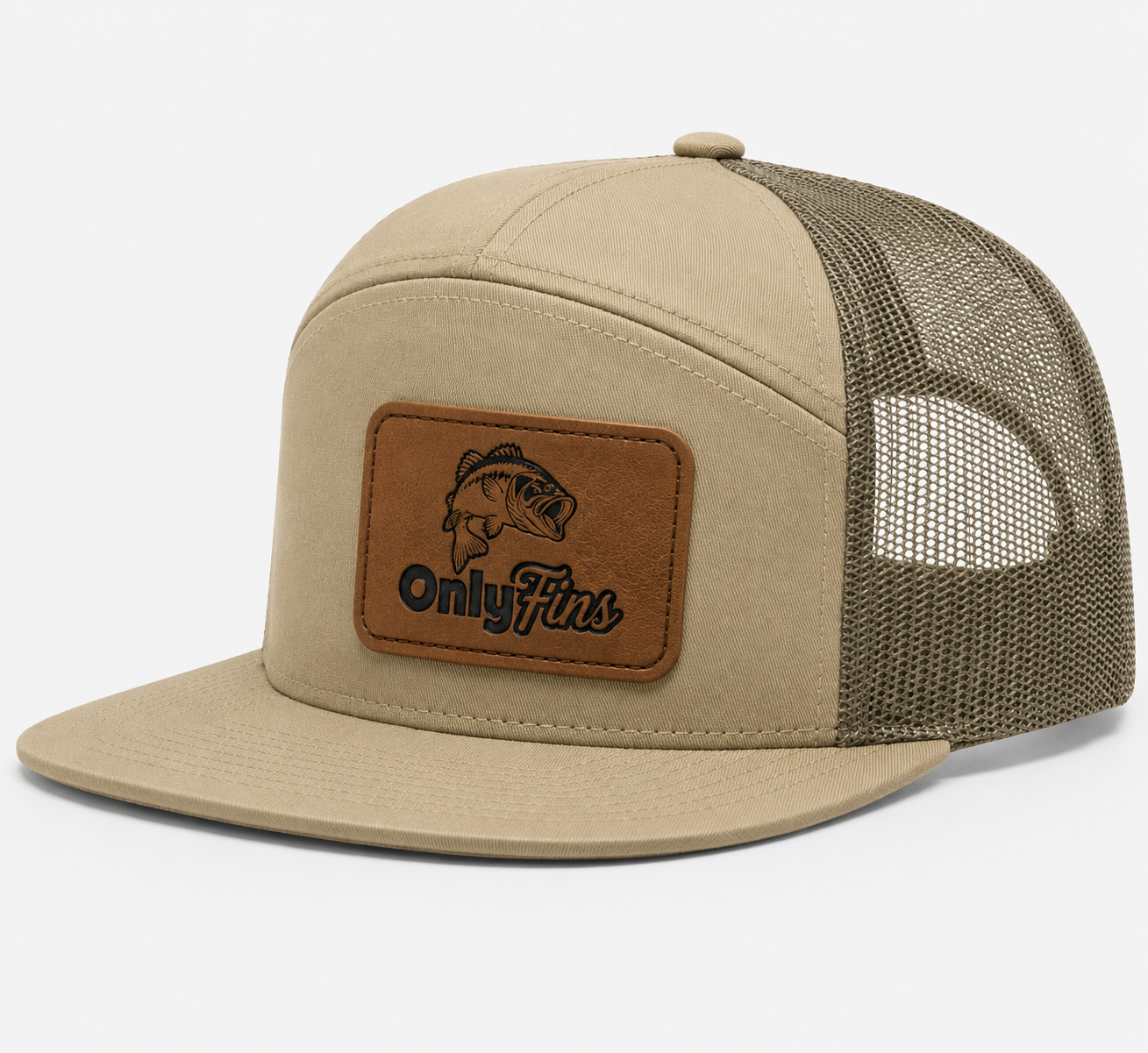 Only Fins Leather Patch Hat