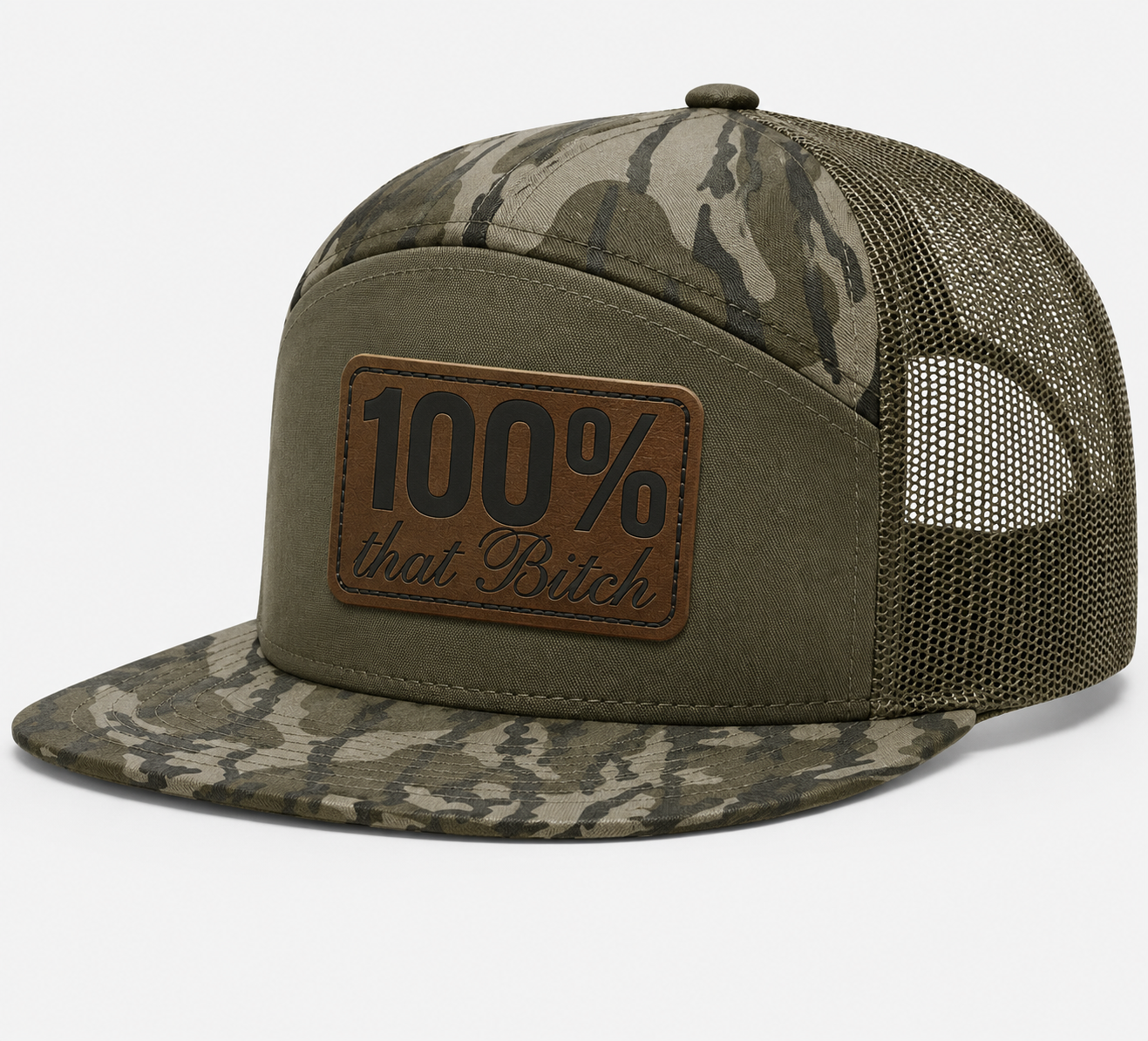 100% Percent That Bitch Leather Patch Hat