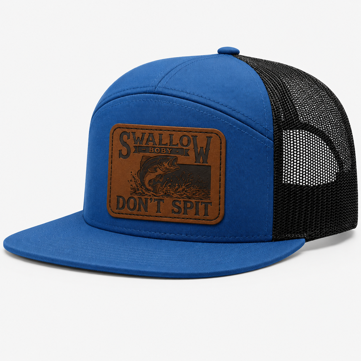 Swallow Baby Don't Spit Leather Patch Hat