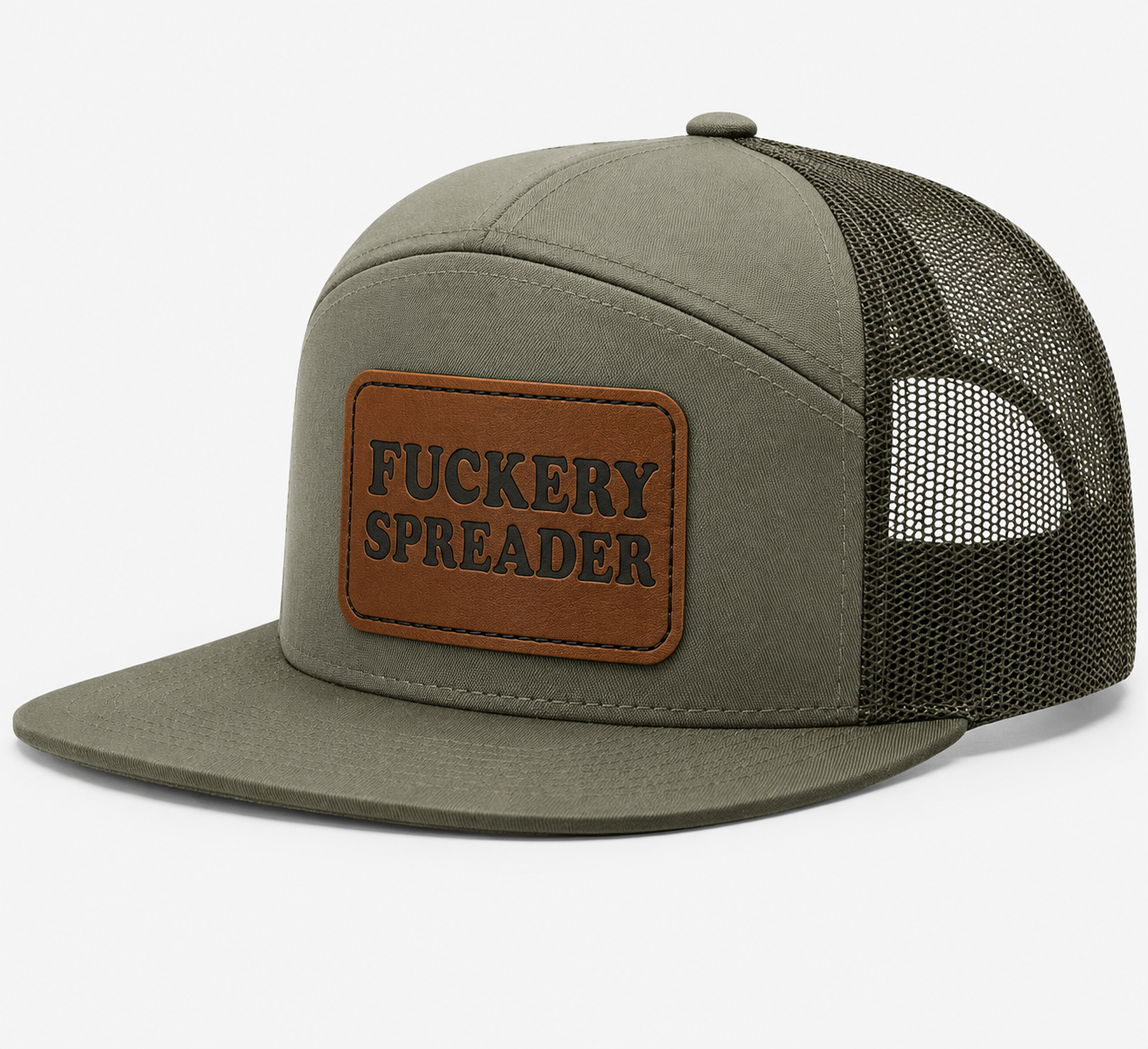 Fuckery Spreader Leather Patch Hat