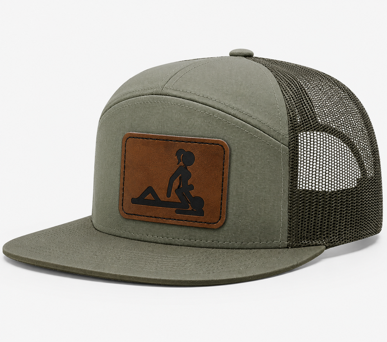 Ride My Face Leather Patch Hat