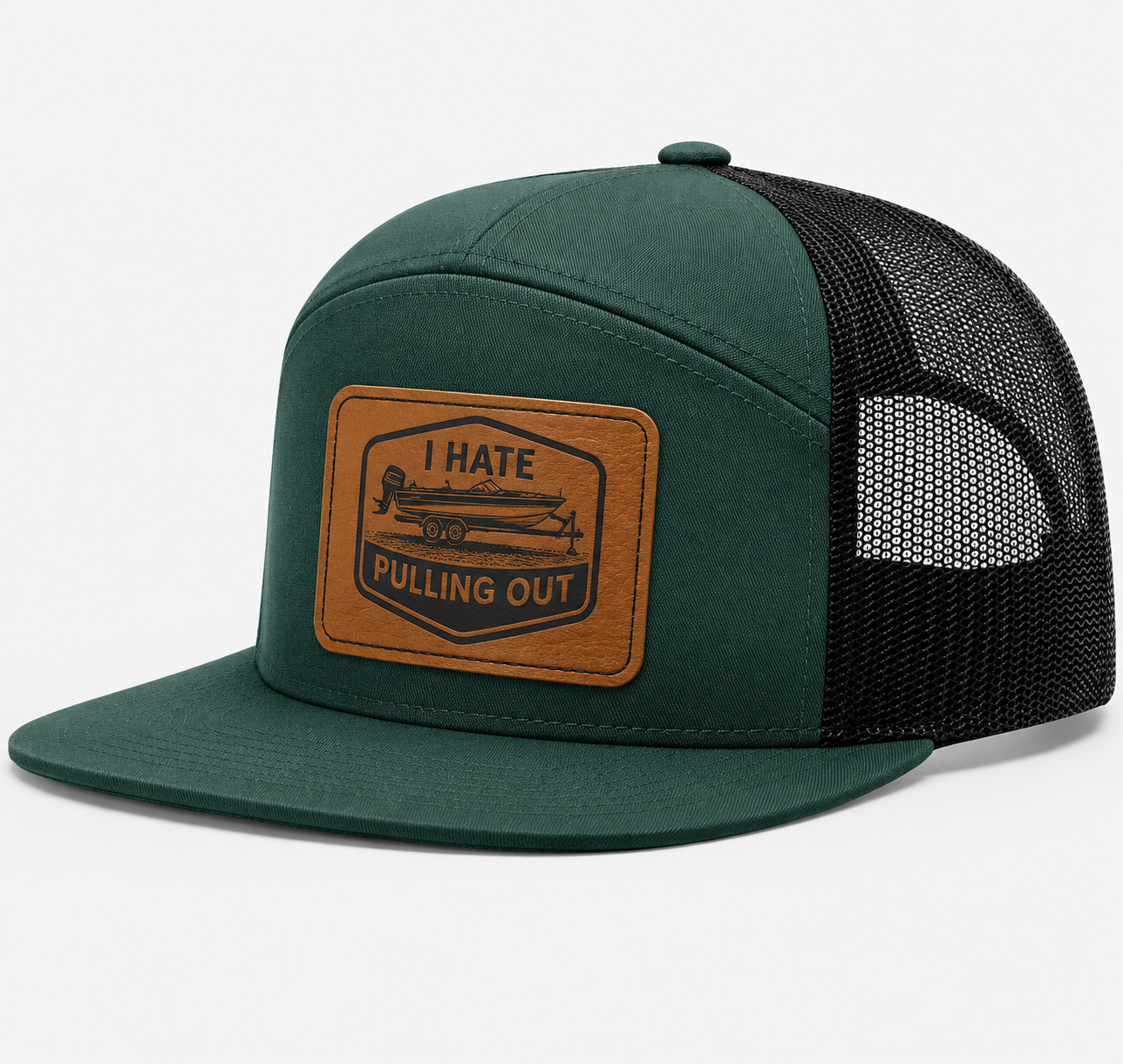 I Hate Pulling Out Leather Patch Hat
