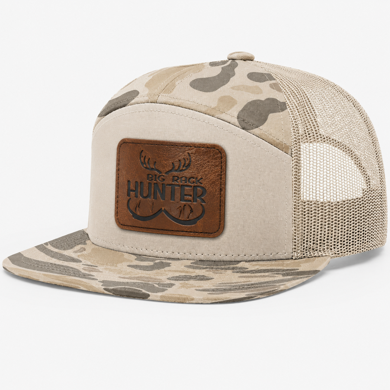 Big Rack Hunter Leather Patch Hat