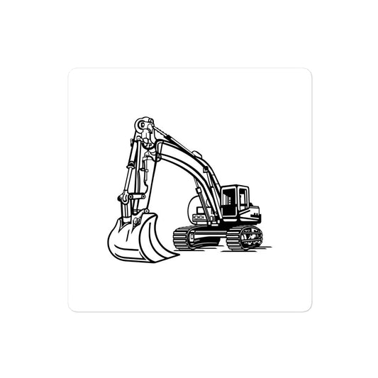 Excavator bubble free Sticker - HARD HATTERZ