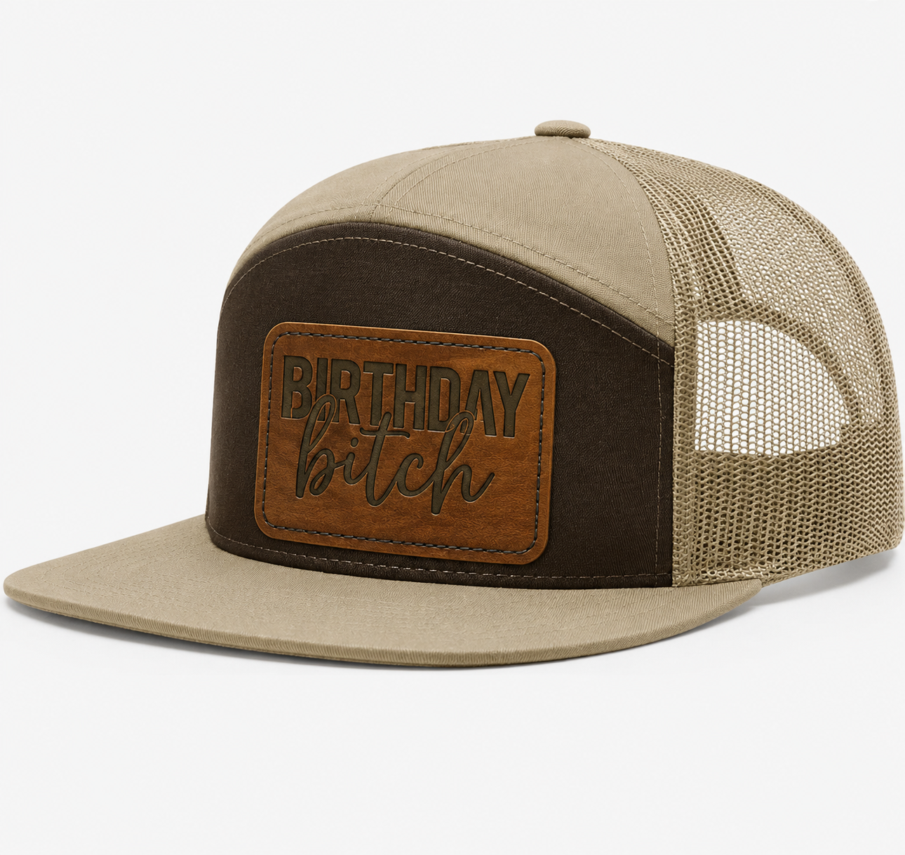Birthday Bitch Leather Patch Hat