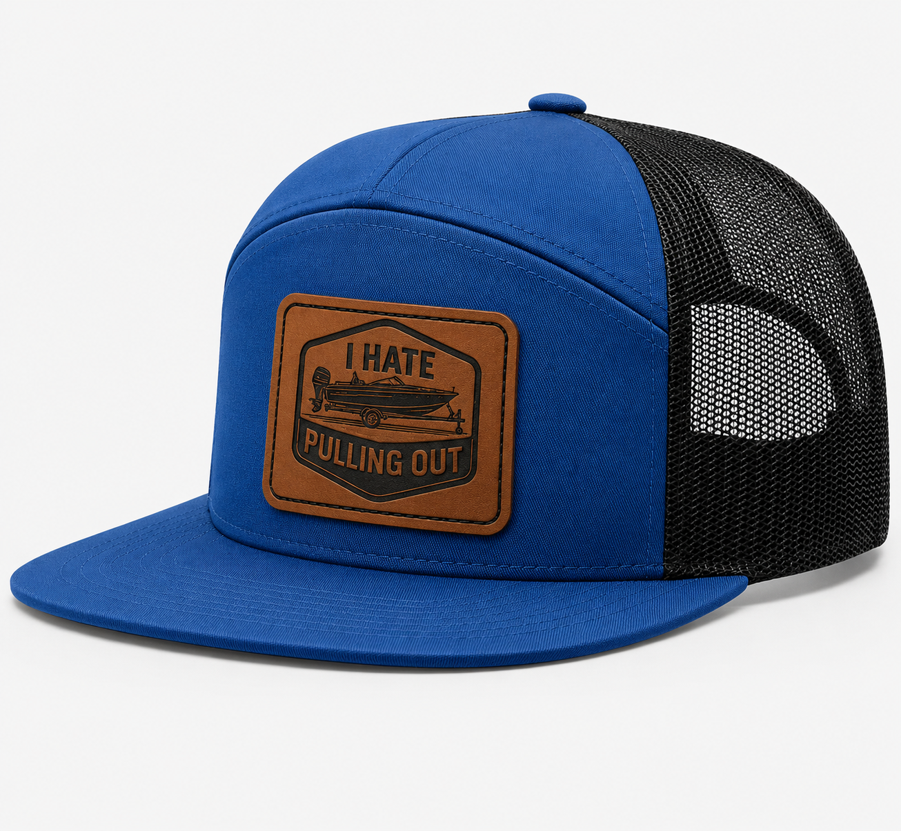 I Hate Pulling Out Leather Patch Hat