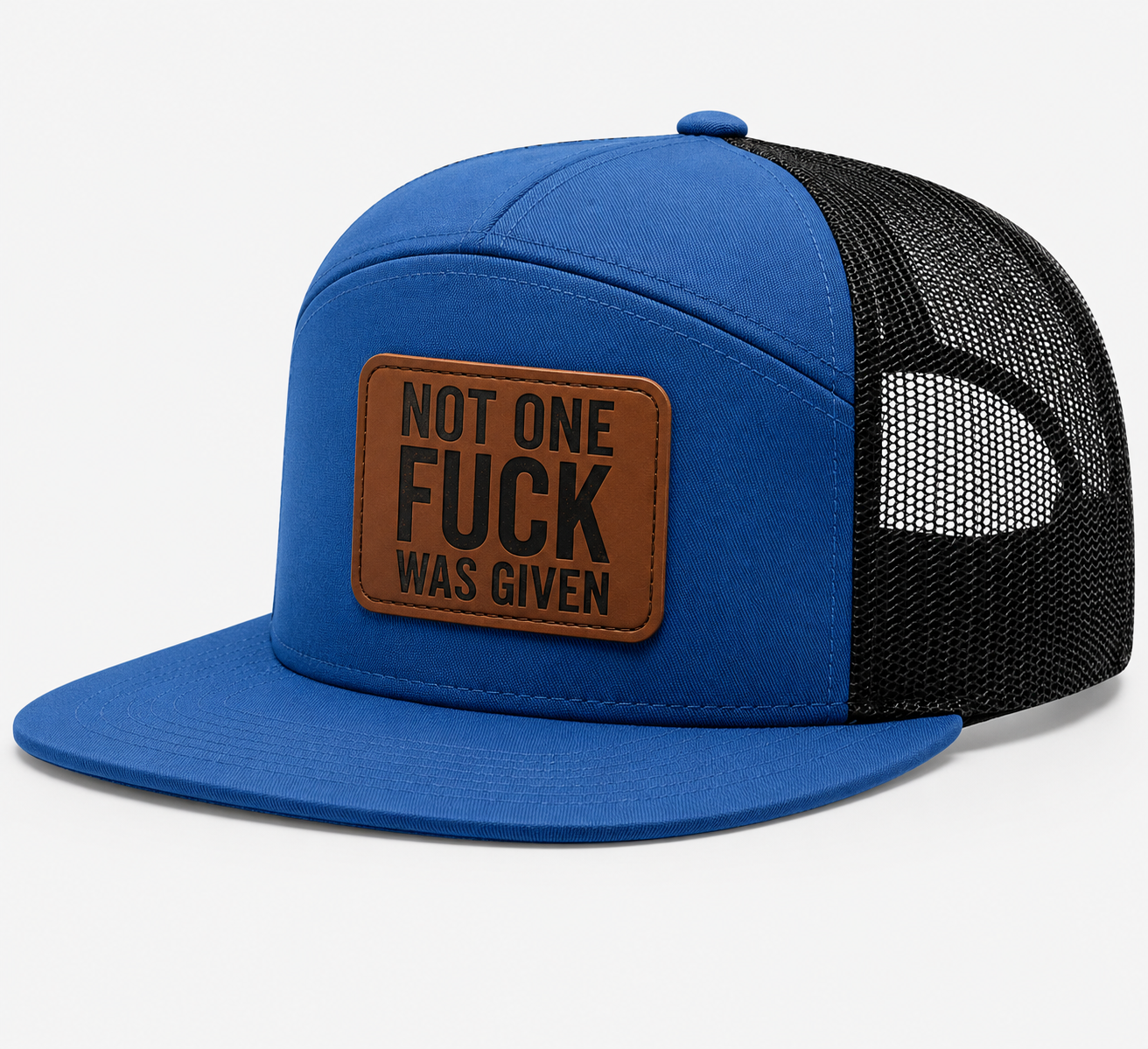 Not One Fuck Was Given Leather Patch Hat