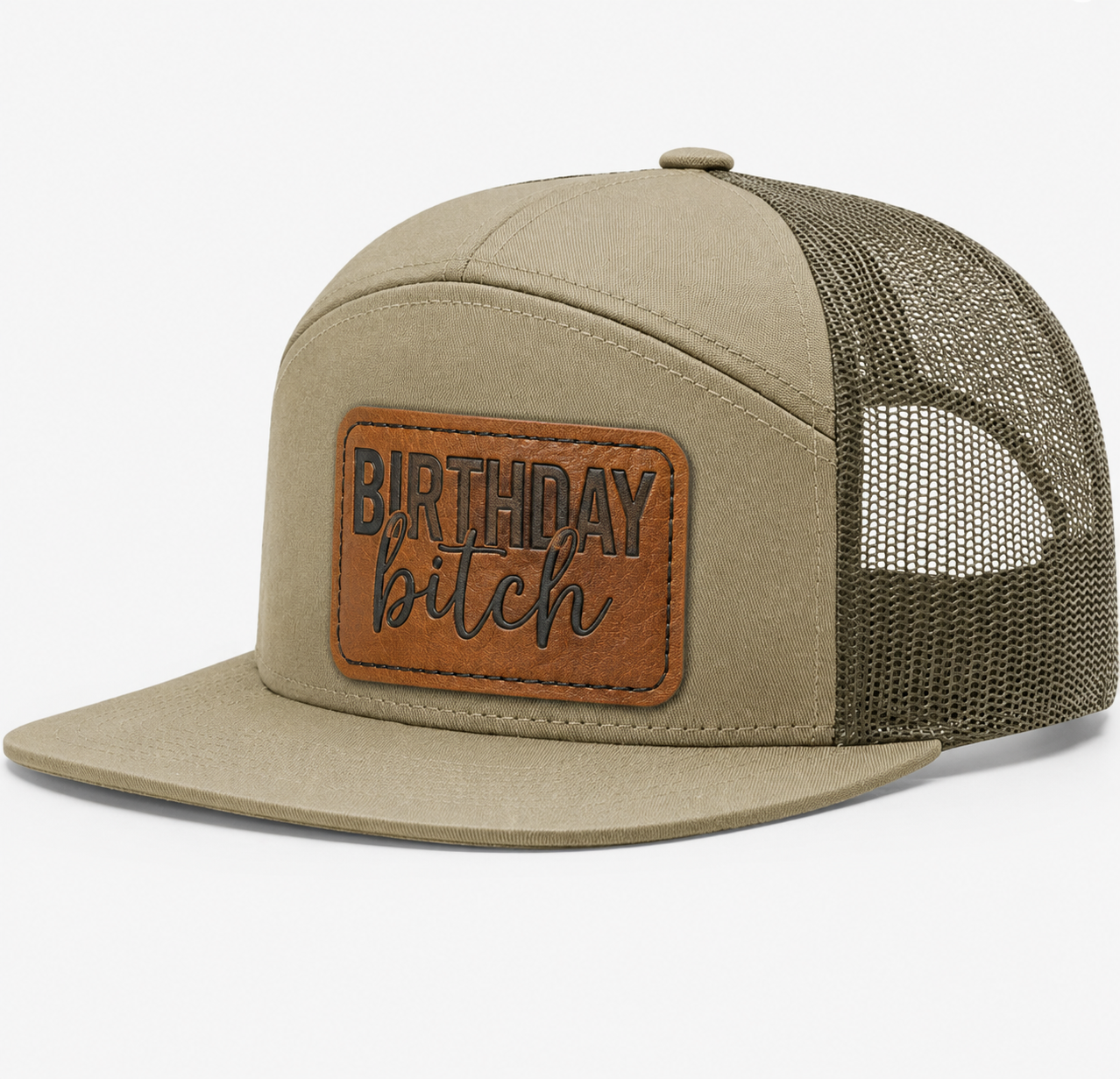 Birthday Bitch Leather Patch Hat