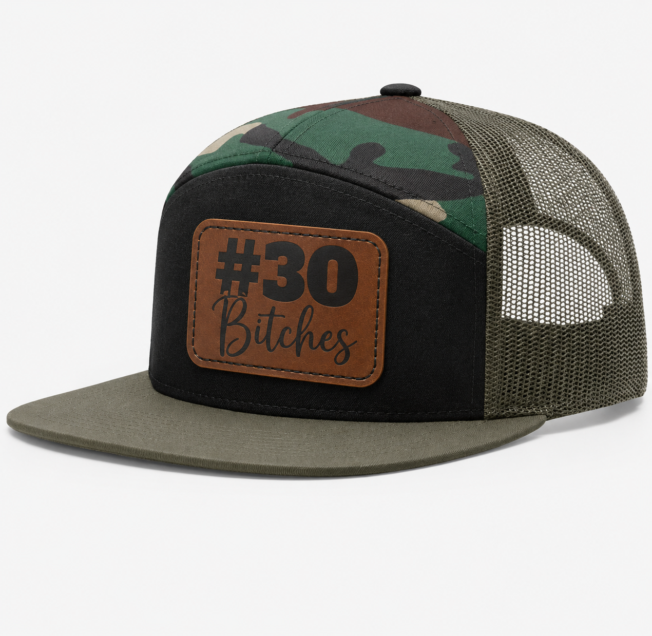 #30 Bitches Leather Patch Hat