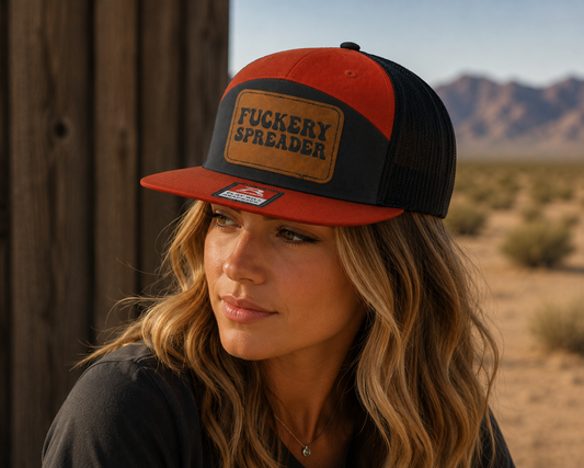 Fuckery Spreader Leather Patch Hat