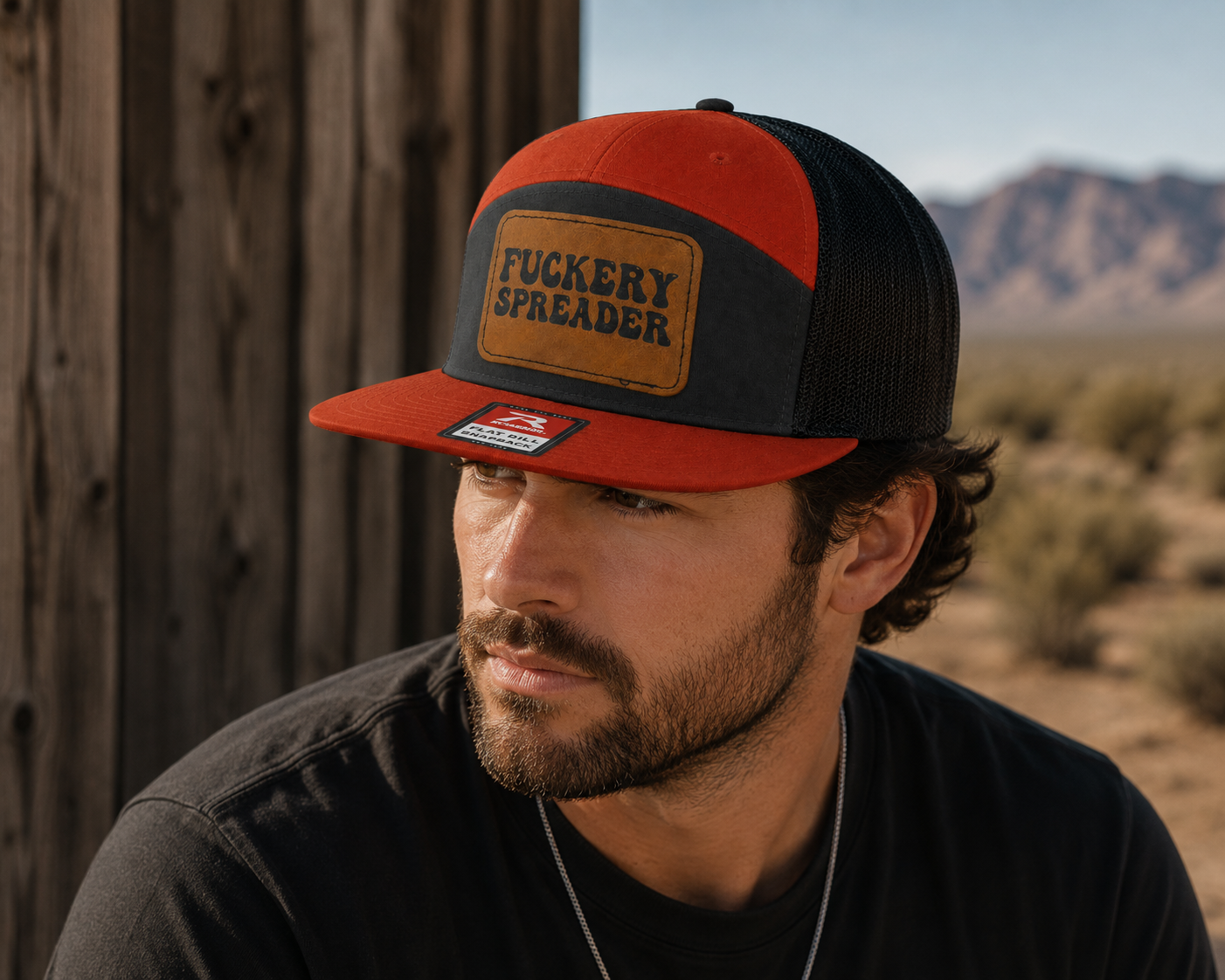 Fuckery Spreader Leather Patch Hat