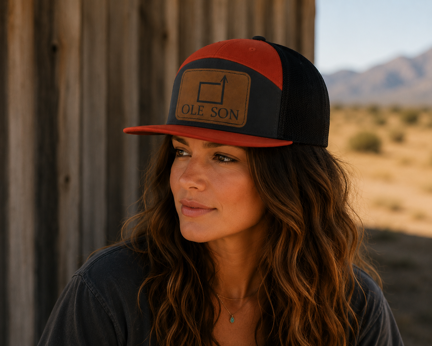 Square Up Ole Son Leather Patch Hat