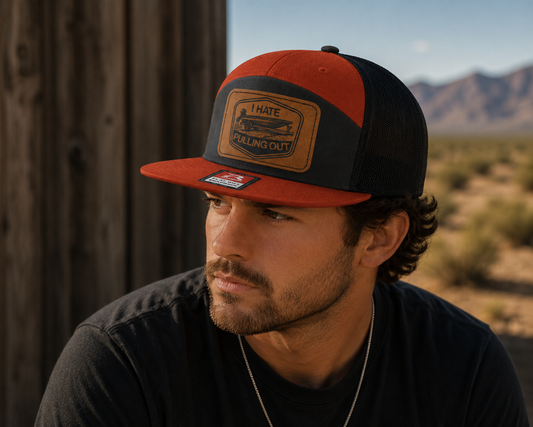 I Hate Pulling Out Leather Patch Hat