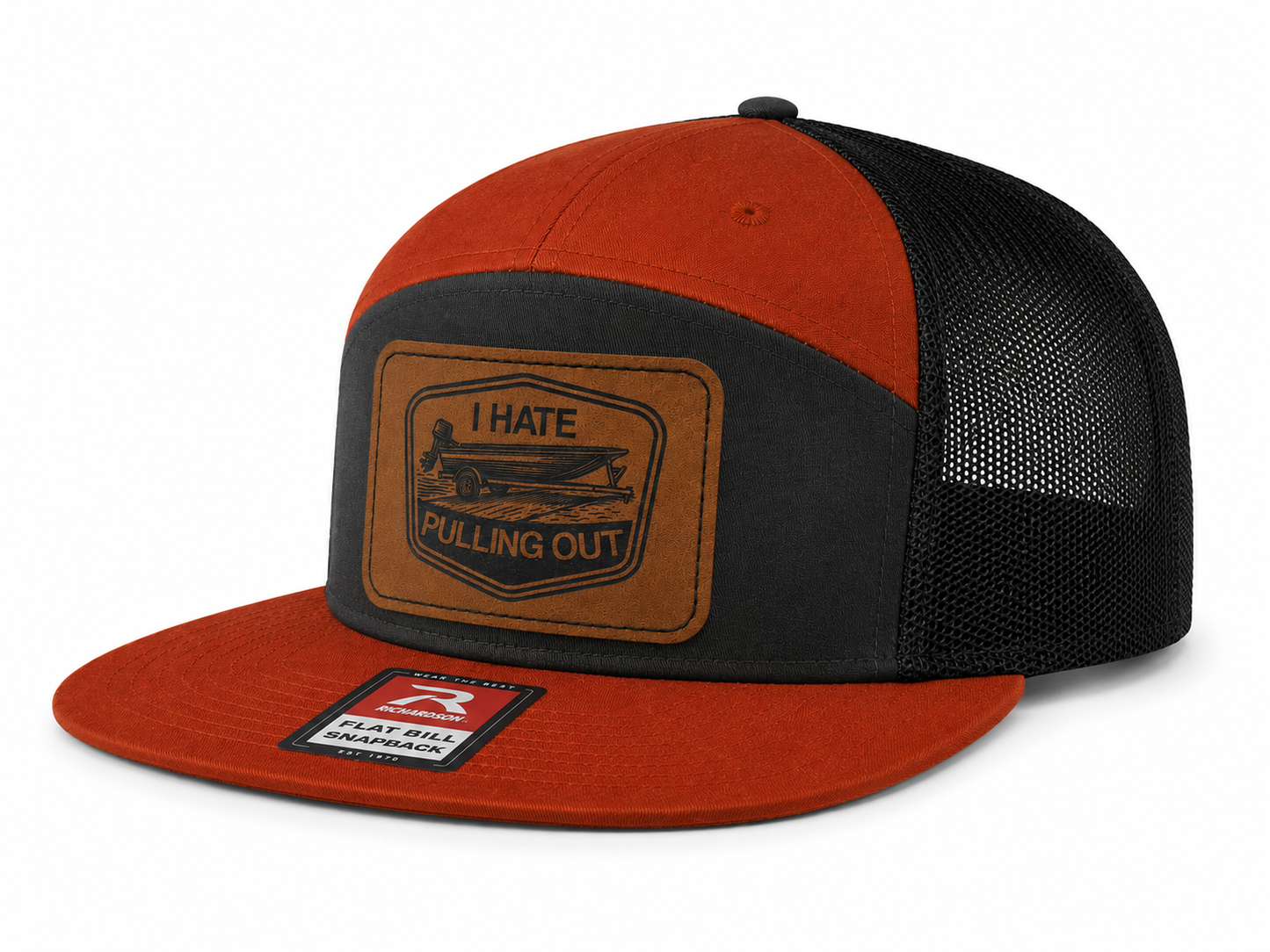 I Hate Pulling Out Leather Patch Hat