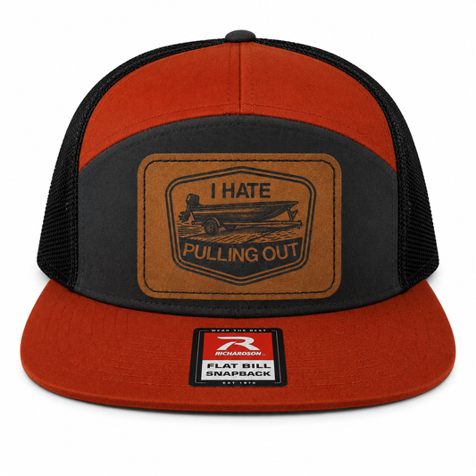I Hate Pulling Out Leather Patch Hat