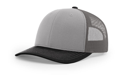 Richardson 112 Trucker Hat - Premium Blank Baseball Cap, Adjustable Snapback Hat - Structured Six Panel Richardson Blank Hats - HARD HATTERZ