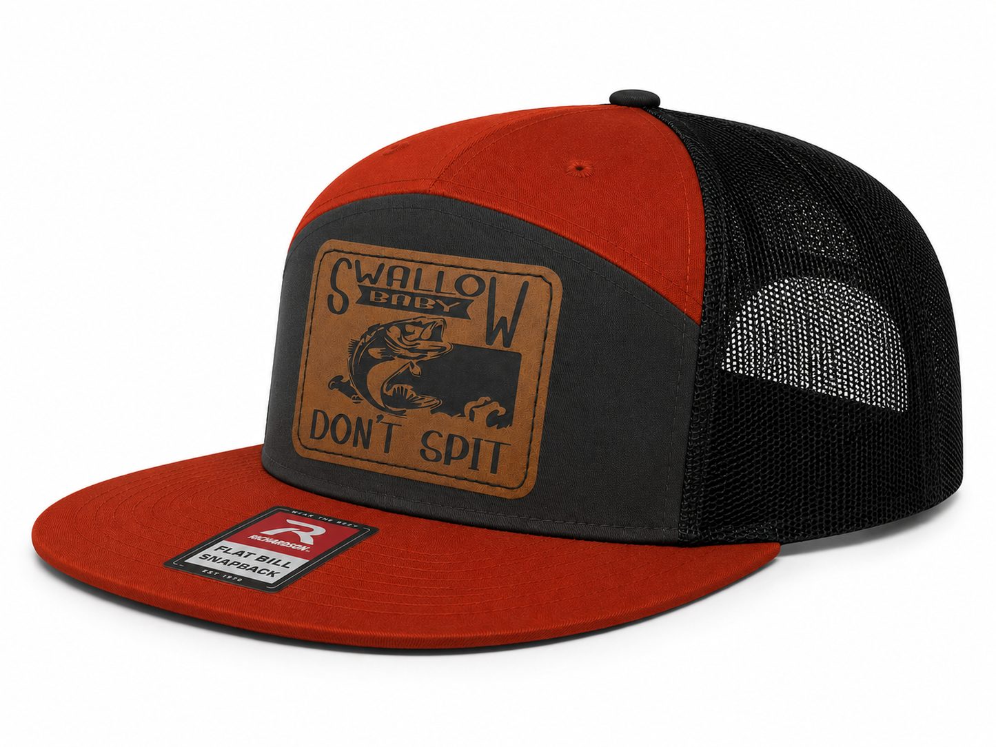 Swallow Baby Don't Spit Leather Patch Hat
