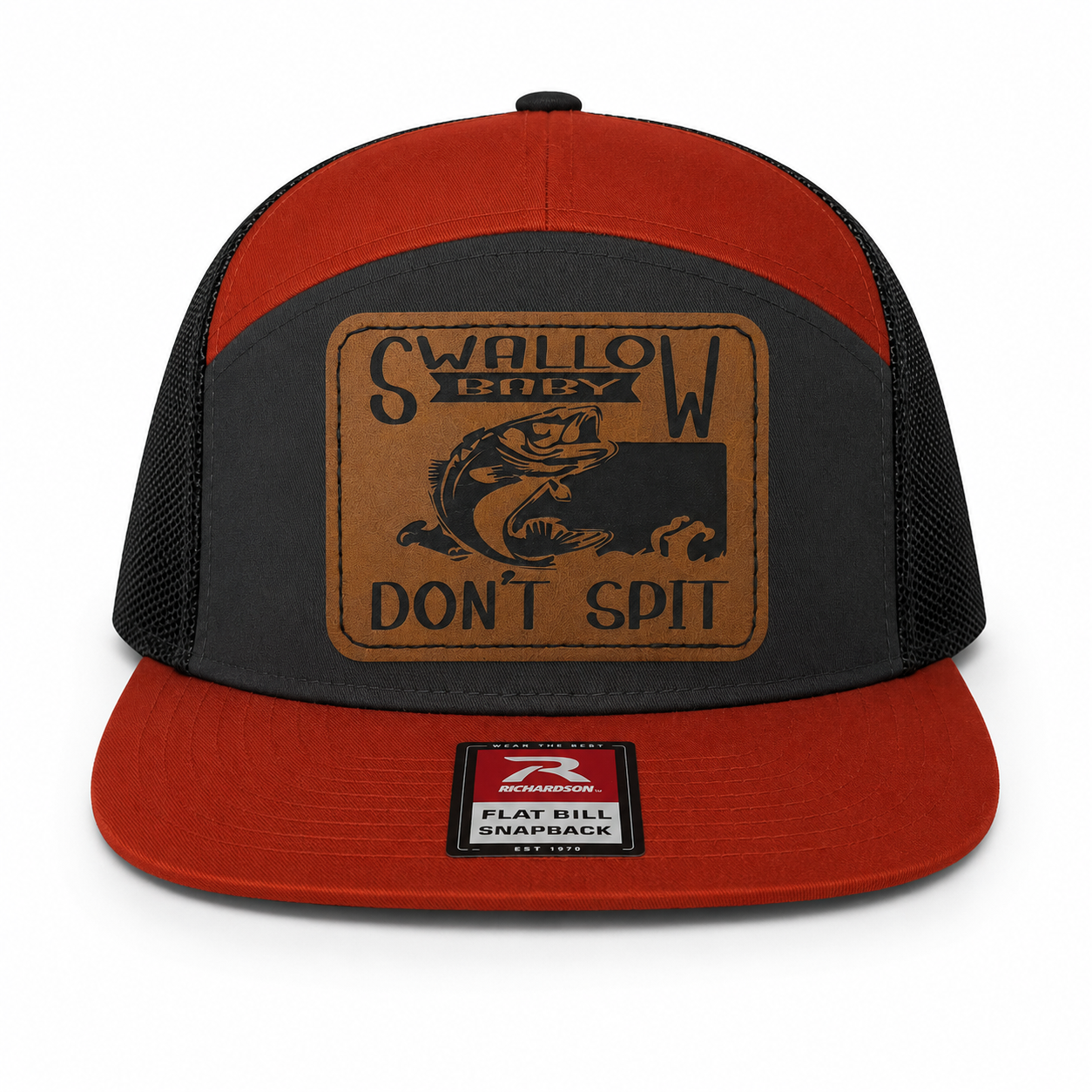 Swallow Baby Don't Spit Leather Patch Hat